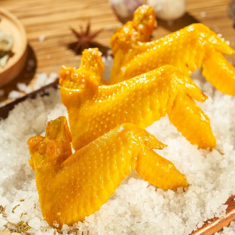 盐焗鸡翅脆爽老鸡皮鸡爪全翅客家特产休闲代餐零食即食真空包装