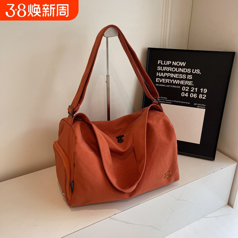 运动包女健身小包大容量短途旅行包单肩包女轻便行李包百搭斜挎包