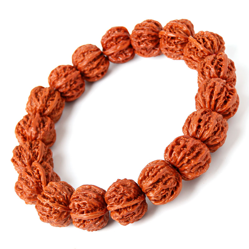 圆文玩灯笼桃核男手持手把件手串链盘玩把玩核桃京八棱包浆虎头