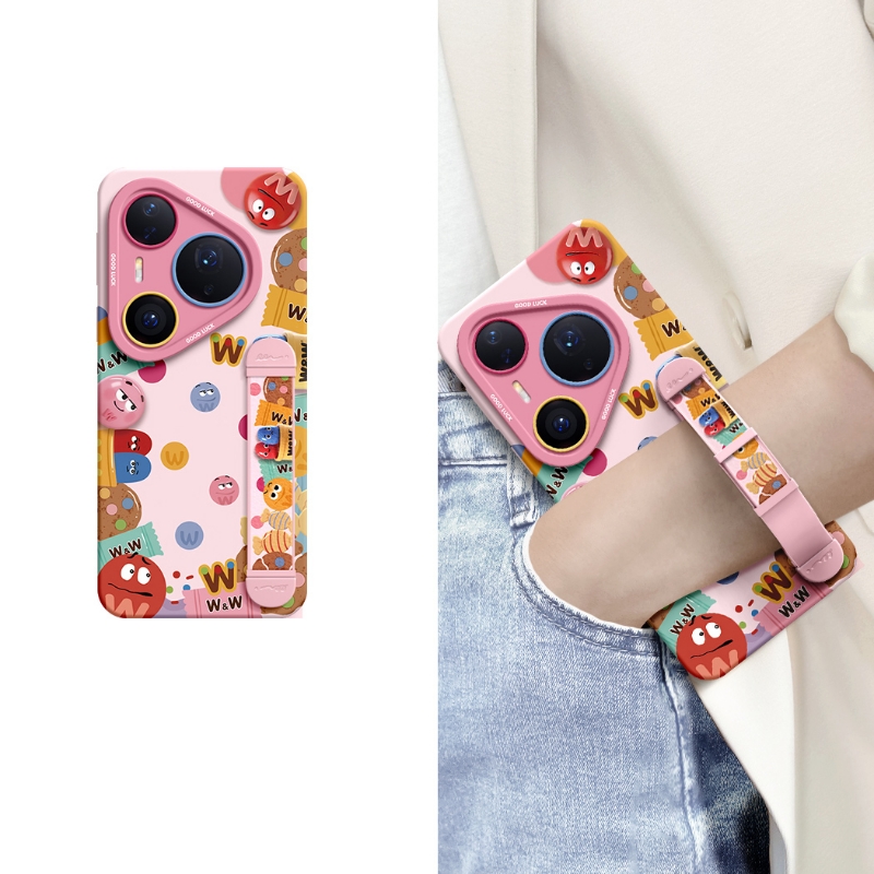 适用华为pura手机壳欢乐彩豆环绕