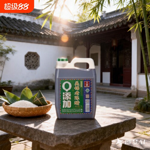 山西美锦老陈醋5/6度家用食用桶醋酿造饺子醋2L2升装零添加桶装