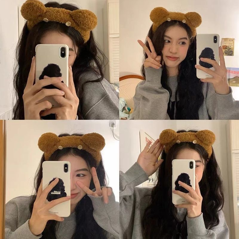 拍照超出片环球影城Tim小熊发箍女迪士尼同款高颅顶拍照头箍发卡