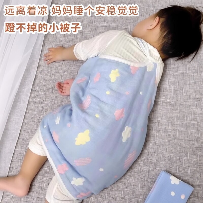 宝宝防着凉睡觉神器婴儿童睡裙四季通用护肚兜2-8防踢被防蹬睡袋