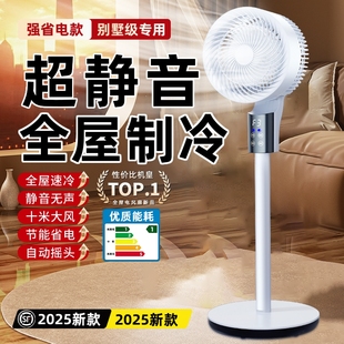 落地扇宿舍大风力2025新款 空气循环扇电风扇静音家用立式 遥控语音