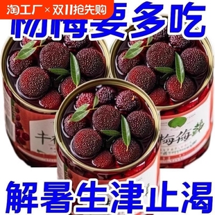 杨梅罐头312克水果即食糖水水果罐头水果捞零食整箱罐装 鲜果荔枝