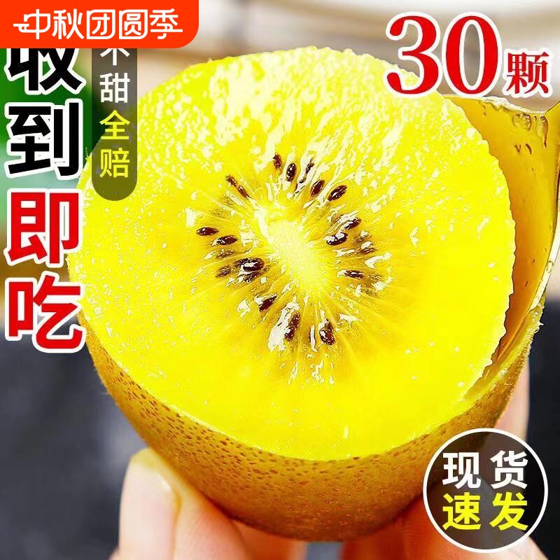 【现货】正宗四川蒲江当季新鲜黄心猕猴桃水果奇异果绿心蔬菜整箱图片