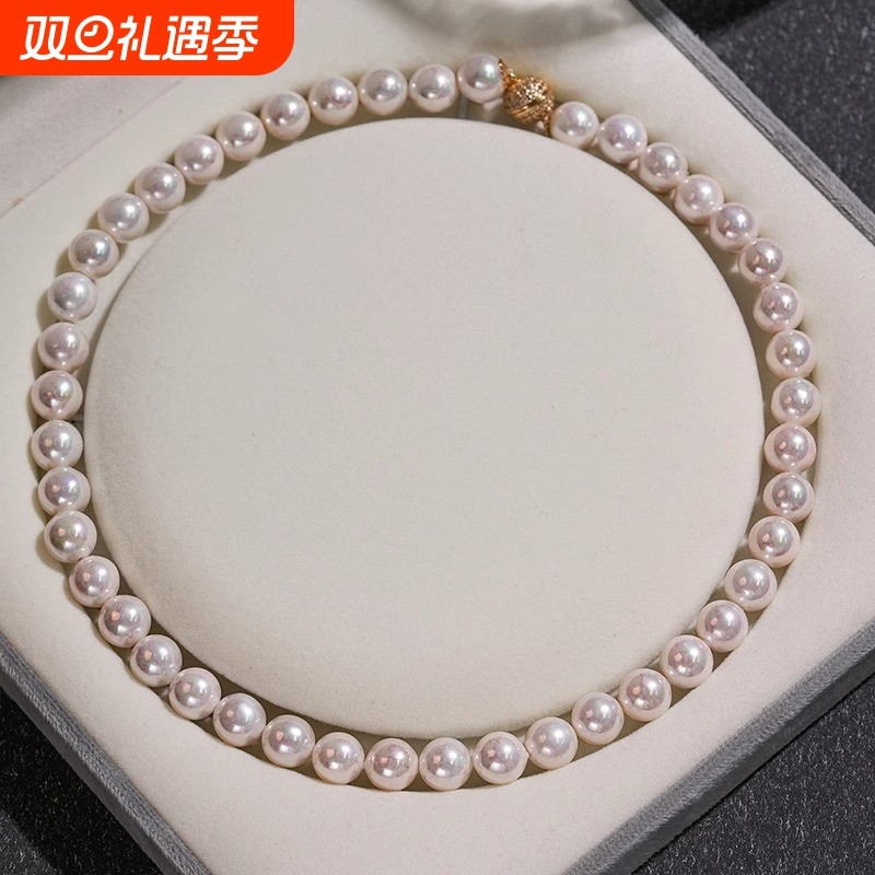 倪妮同款珍珠项链女款2025新款气质名媛高级磁吸扣锁骨链颈链礼物