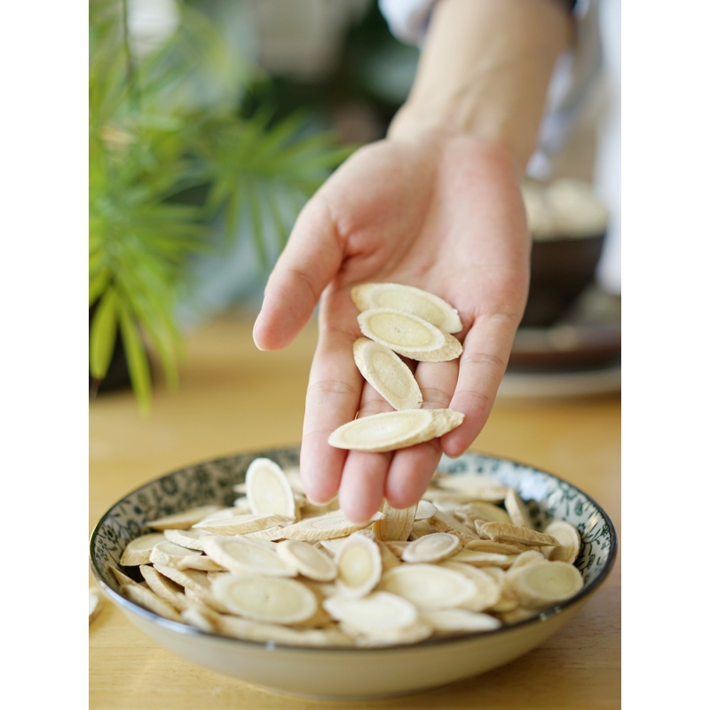 黄芪片130g 甘肃无硫大片北芪片生黄茋主根切片1.4-1.6cm泡水煲汤