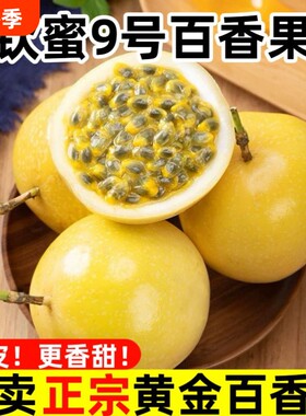 海南黄金百香果新鲜钦密九号白香果水果应季纯甜现摘一级大果