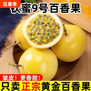 海南黄金百香果新鲜钦密九号白香果水果应季纯甜现摘一级大果