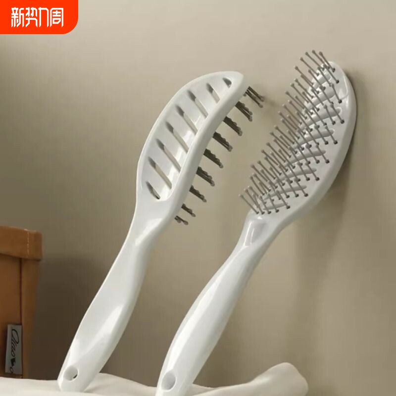 镂空排骨梳女士专用长发蓬松造型头梳卷发按摩大弯梳子