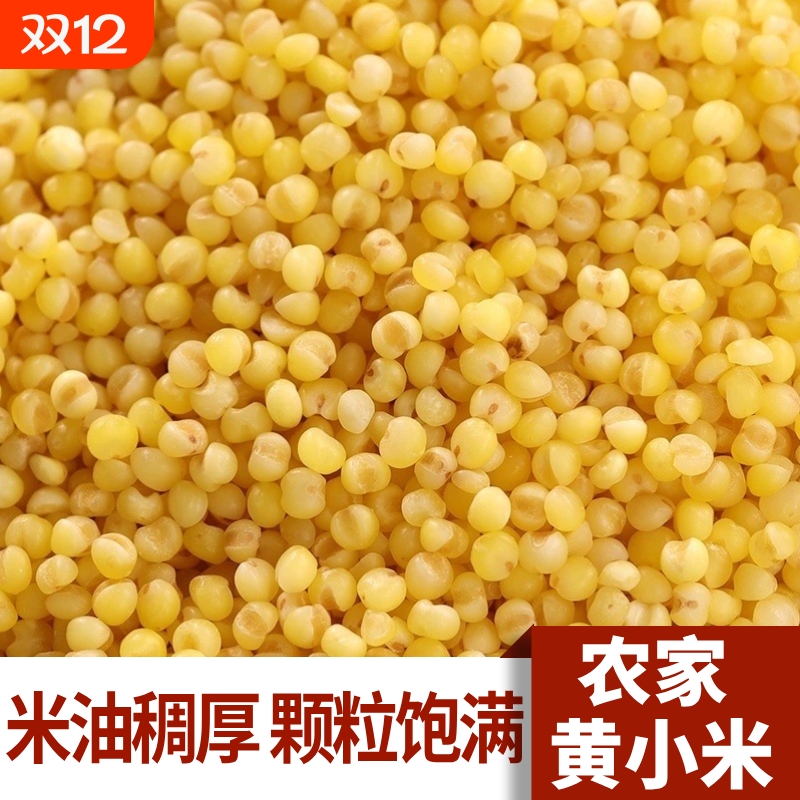 山西黄小米农家自种粘米粥包汤圆糯粽子黄米五谷杂粮熬粥养胃