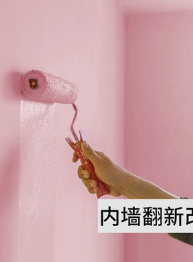 内墙乳胶漆室内家用环保白色自刷粉墙漆涂料彩色油漆墙面修复无味