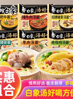 白象汤好喝方便面多种口味混搭