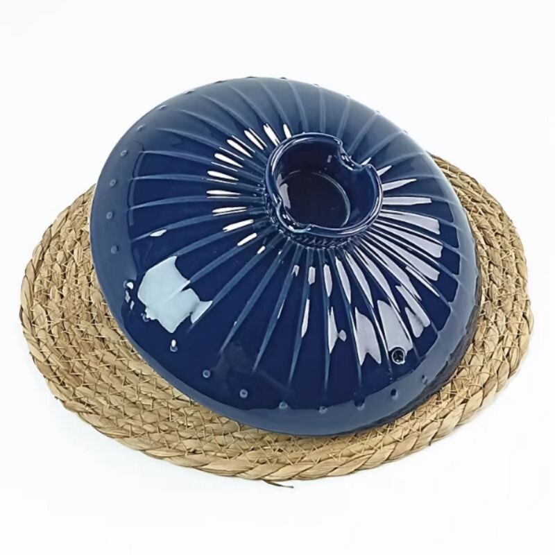 深蓝色陶瓷砂锅盖子单盖瓦罐通用配件汤煲家用炫彩系列炖锅土锅盖