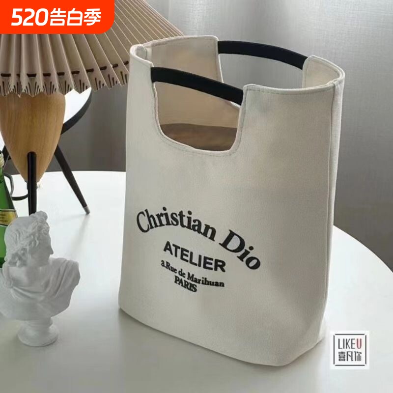 手拎外出学生帆布上班化妆妈咪包文艺饭盒袋手提水桶便当休闲布包