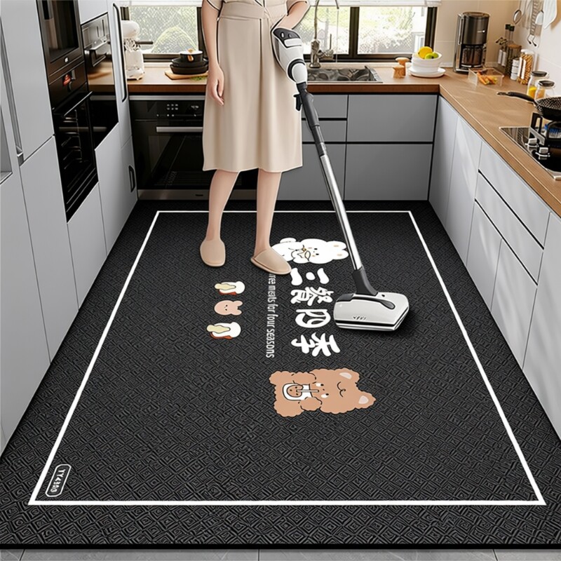 硅藻泥厨房防滑防油地垫吸水垫脚垫家用可擦地毯吸油速干地板耐脏