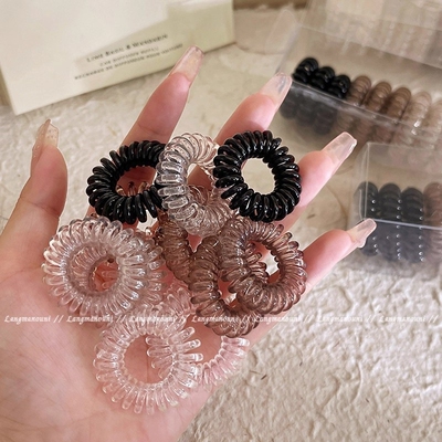 高弹力耐用电话线发圈女无痕发绳2025新款扎头发头绳不伤发橡皮筋