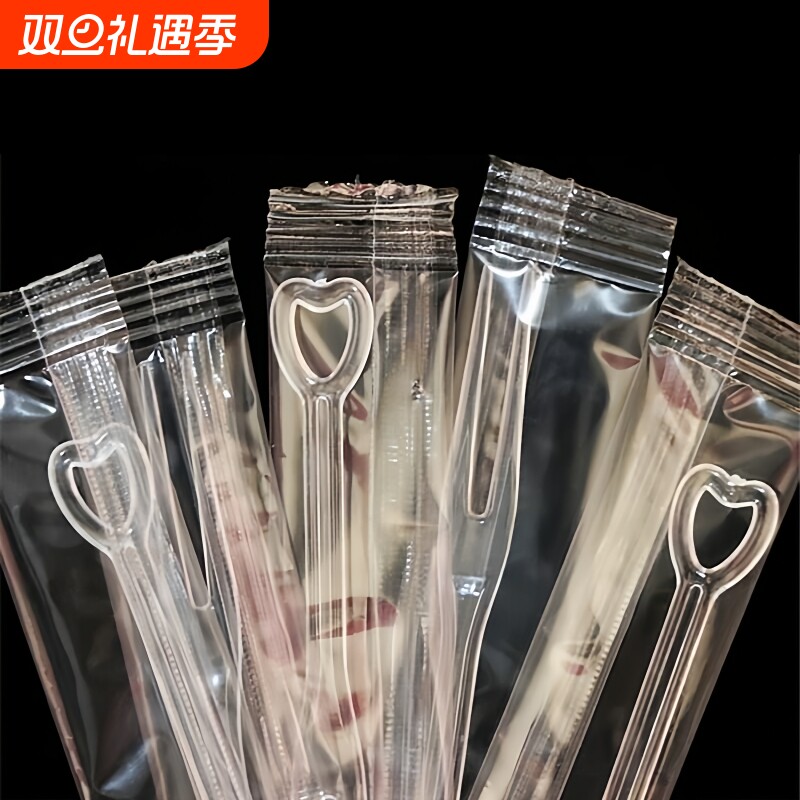 水果叉一次性叉子独立包装塑料小甜品收纳罐儿童吃水果签食品级