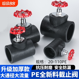 截止阀20/25/32/40/50/63pe升降式芯阀门水管止水开关配件防漏