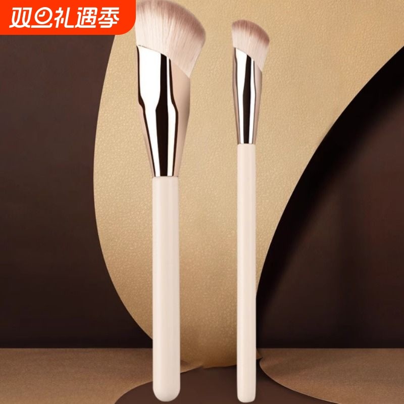 臻美堂斜角粉底刷 拇指遮瑕刷 单支散粉刷菱形粉底刷无痕