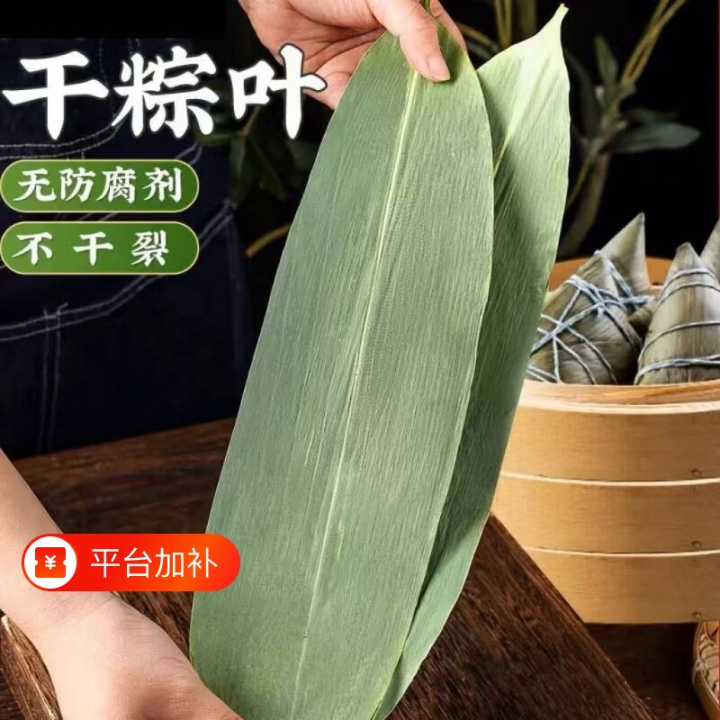粽子叶粽叶干大号棕叶新鲜包粽子的竹叶子干粽叶材料糯米斑斓叶