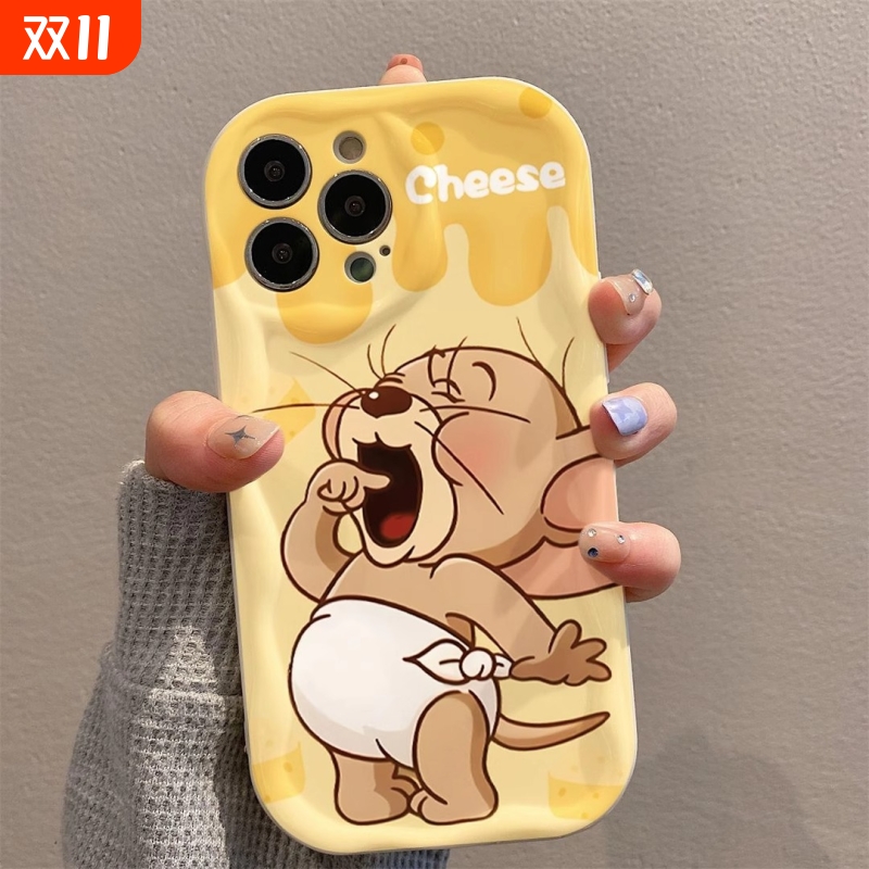 适用苹果17promax手机壳iphone16新款15卡通杰瑞14pro女款可爱超萌plus全包mini防摔12硅胶11高级感7plus套13