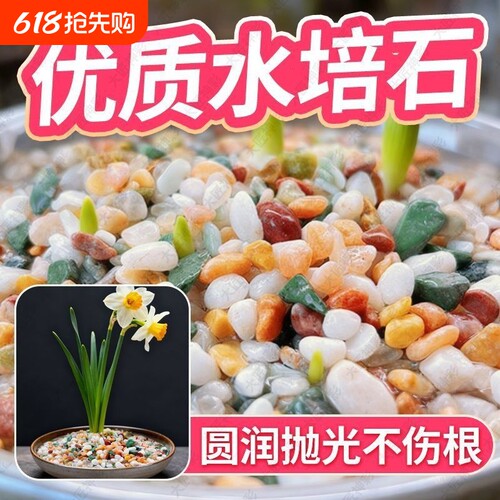 水培石子鱼缸造景雨花石鹅卵石天然大匠神彩铺底石养花火山石花盆