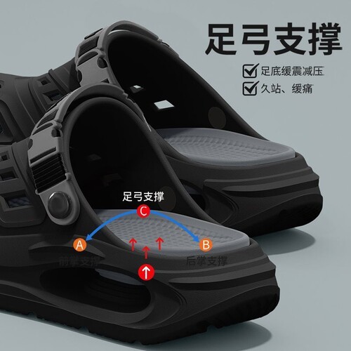 厚底男凉鞋外穿司机开车防滑两穿