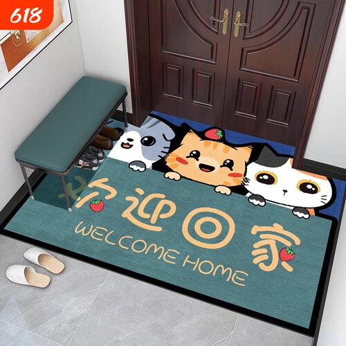 地垫入户门垫进门口脚垫卫生间吸水防滑垫子家用硅藻泥回家欢迎