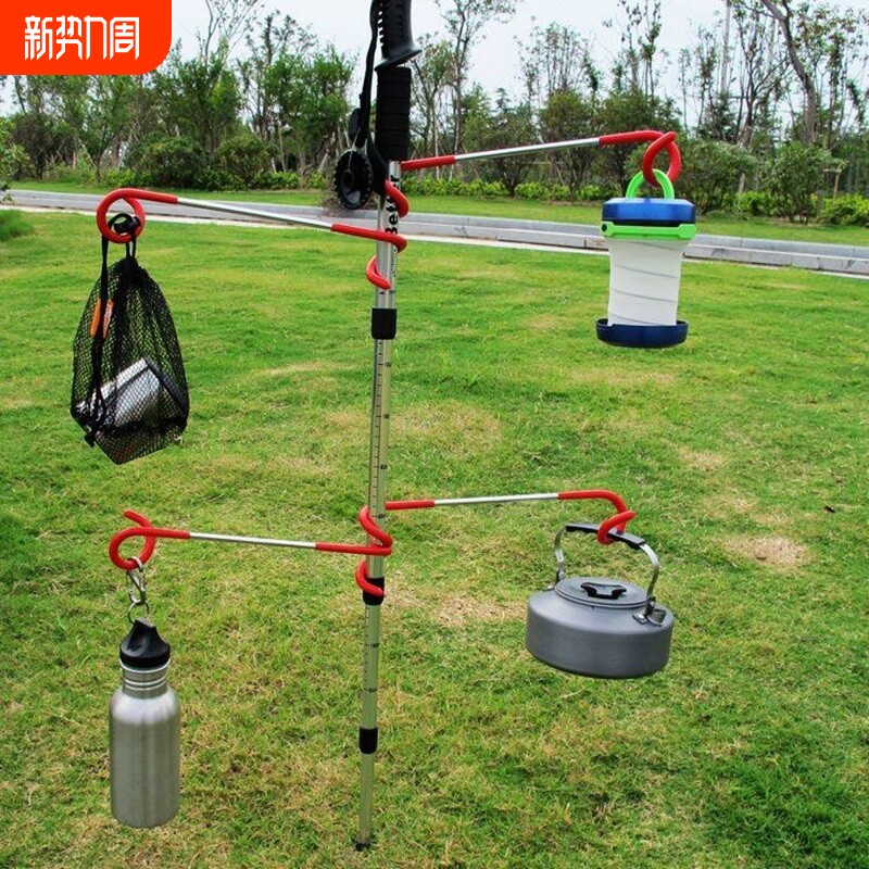 户外汽车野营多功能挂钩金属帐篷灯双头猪尾巴S型挂架双向万能挂