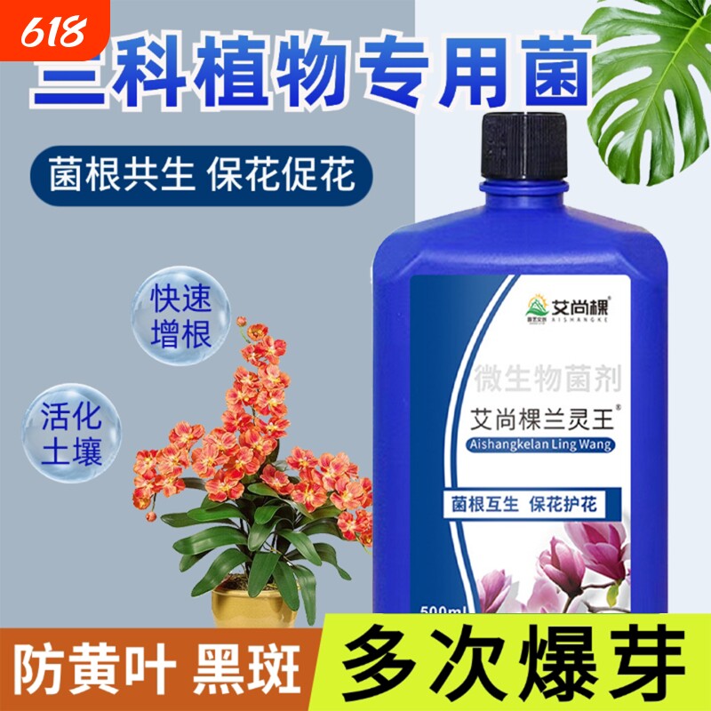 兰灵王兰花专用营养液肥料正品促花肥君子兰蝴蝶兰兰陵王植物杆菌
