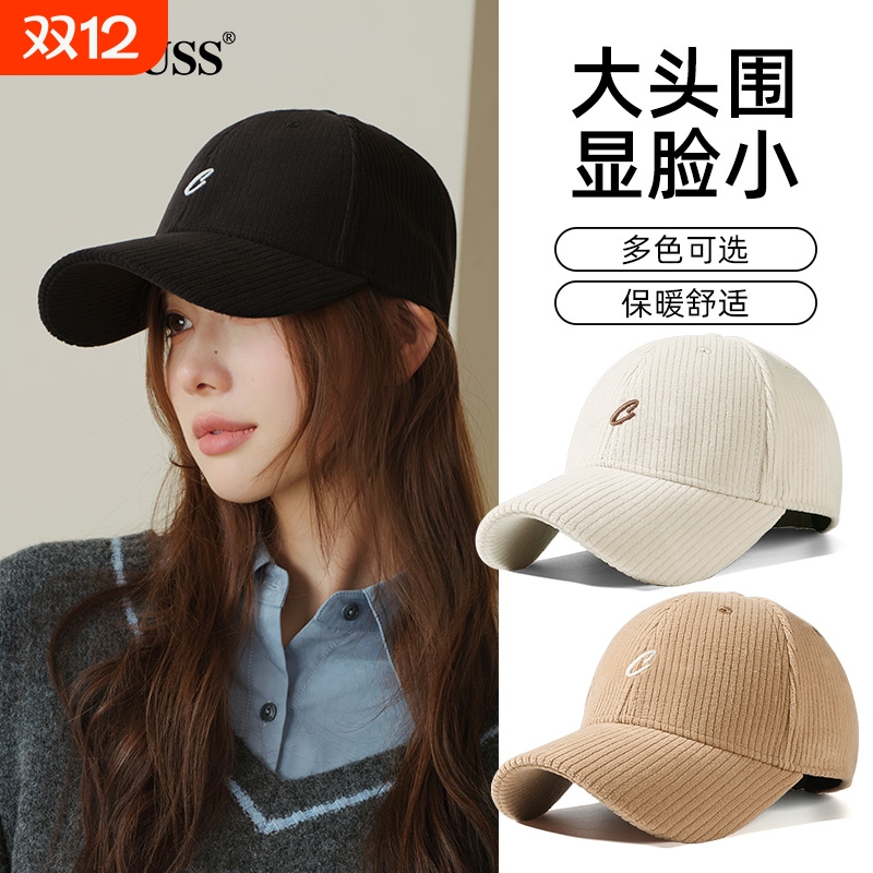 CACUSS鸭舌帽女秋冬新品保暖帽子