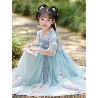 儿童汉服夏季中国风古装裙子女童2025新款女孩古风唐装公主连衣裙