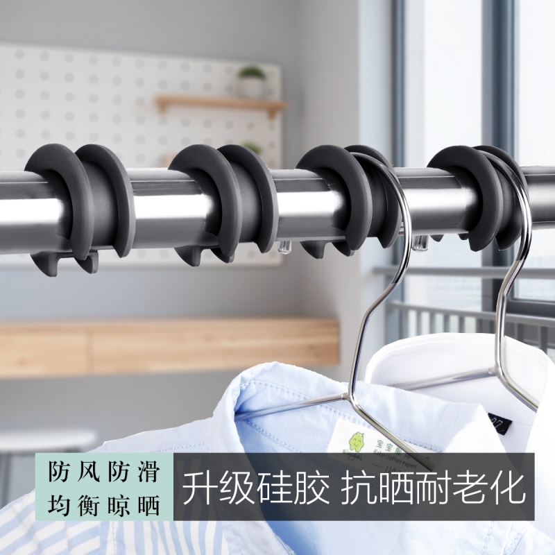 宾客防风扣衣架固定扣升级硅胶