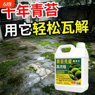 青苔清除剂水泥地面除青苔专用剂墙面房屋苔藓藻类去除绿青苔净陆