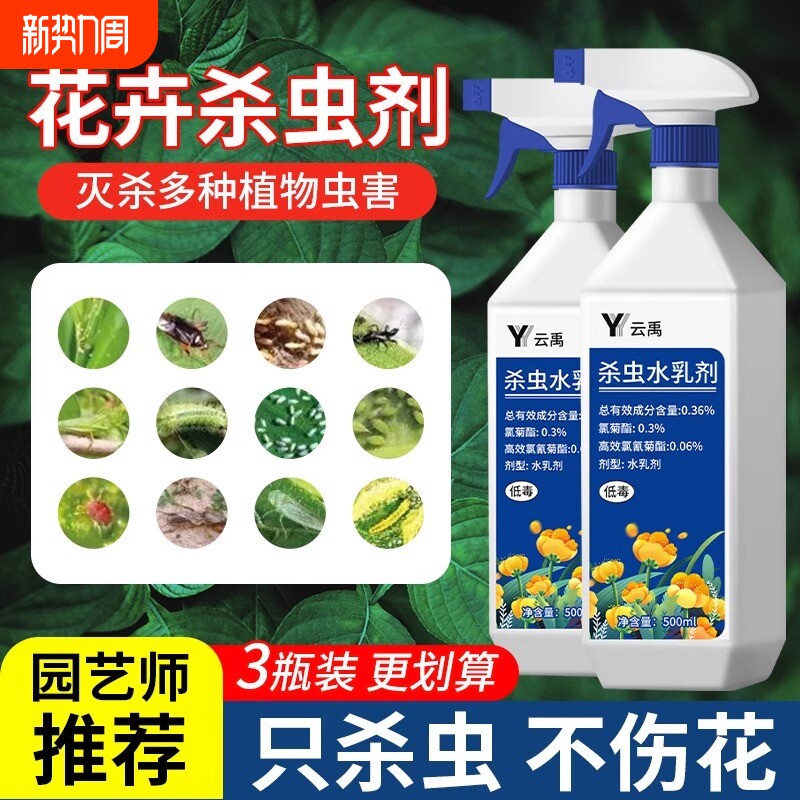 杀虫药花卉植物月季花病虫害常用药除蚜虫非绿植专用杀虫剂多肉