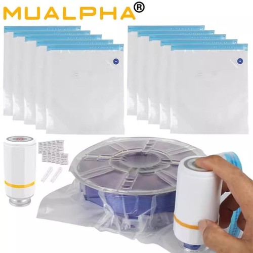 3D打印耗材真空密封袋PLA/ABS/PETG/TPU抽气泵压缩收纳袋防潮除湿