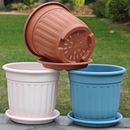 罗马花盆新款 仿陶瓷大号圆形加厚控根透气家用花卉绿植多肉树脂盆