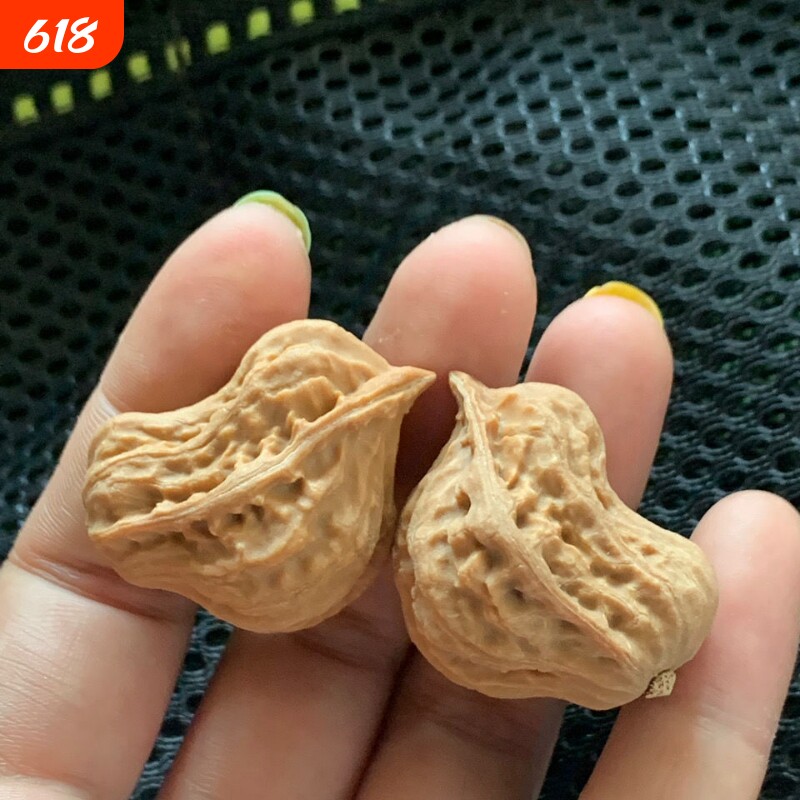 文玩手把件异形迷你小鸟鸳鸯盘玩畸形和平鸽麻核桃秋子鸡虎头桃核