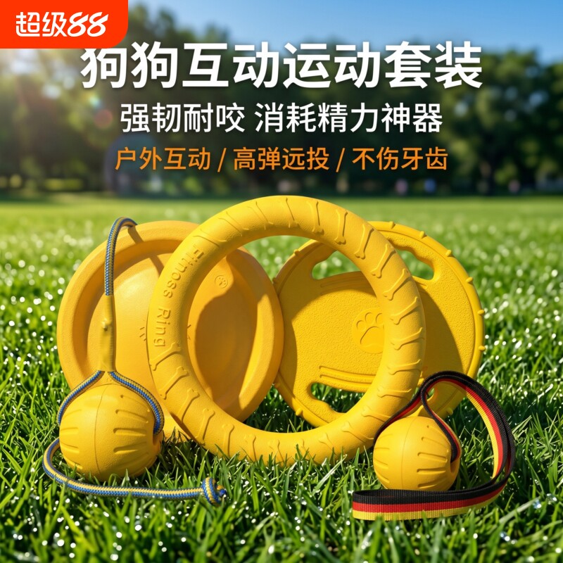 狗狗互动耐咬飞盘|超2000次加购图片
