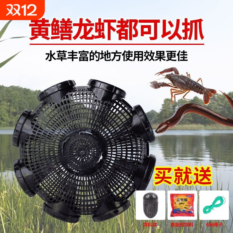 升级黄鳝笼8孔泥鳅地网笼捕鳝神器