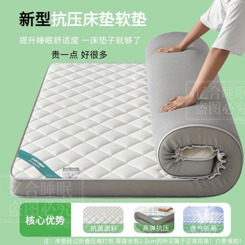 床垫软垫家用卧室单人租房专用榻榻米床垫薄垫褥子宿舍可折叠软垫