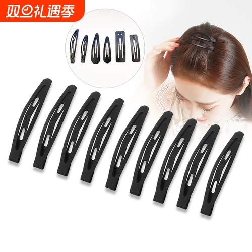 黑色刘海小发卡夹子头饰