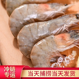大虾新鲜超大2030厄瓜多尔蒜蓉大虾新鲜水产养殖特大冷冻盐冻田