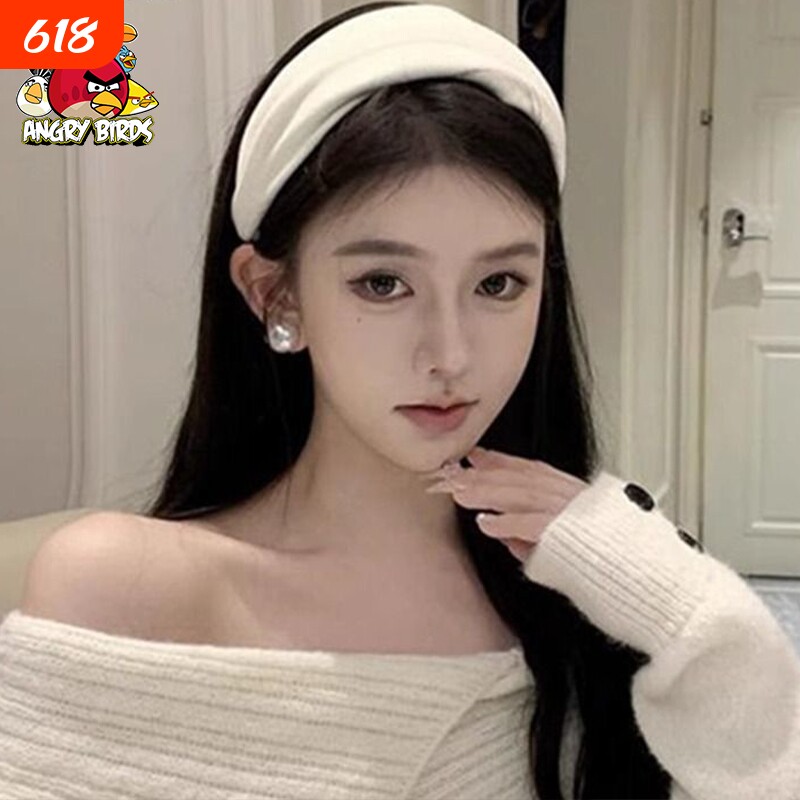 发箍女愤怒的小鸟新款宽边简约高颅顶发饰高级感洗脸头箍发饰
