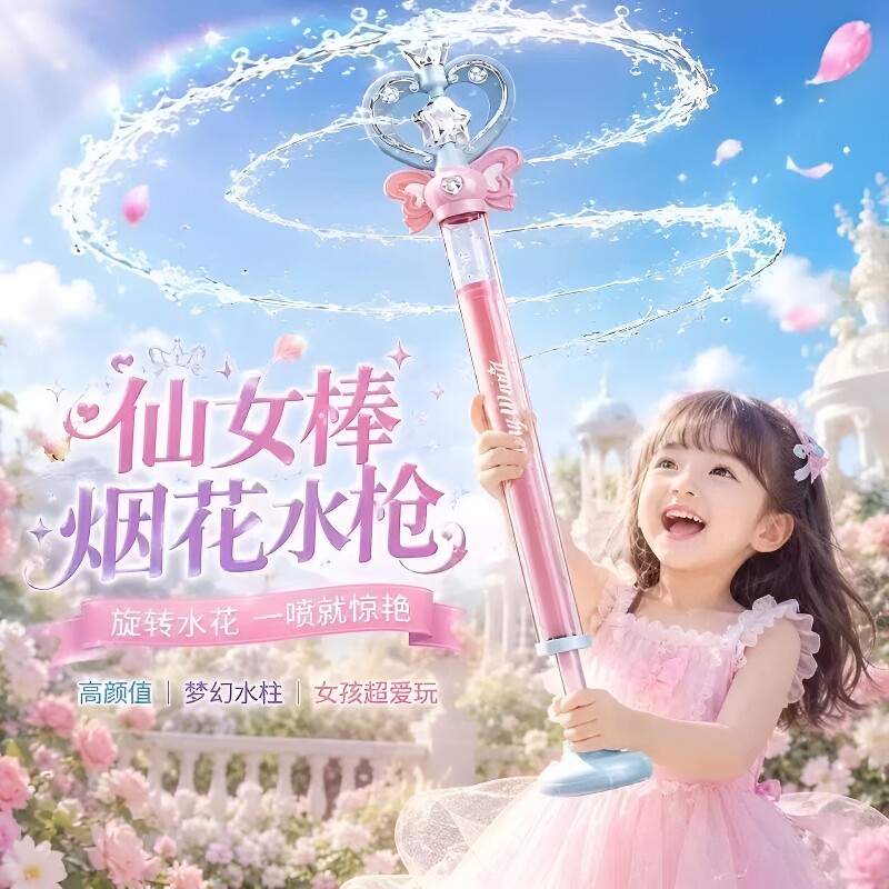 仙女棒烟花水枪儿童玩具抽拉式图片
