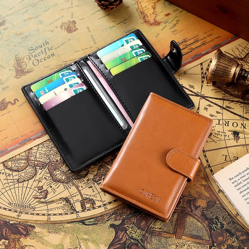 卡包大容量男士高级感超薄防消磁卡套零钱包多卡位收纳证件卡夹