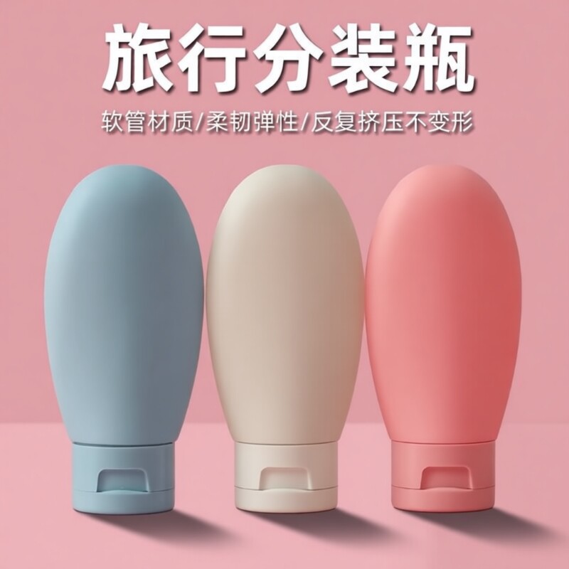 60ml旅行分装瓶洗发水沐浴露洗漱套装旅游用品护肤化妆品便携空瓶