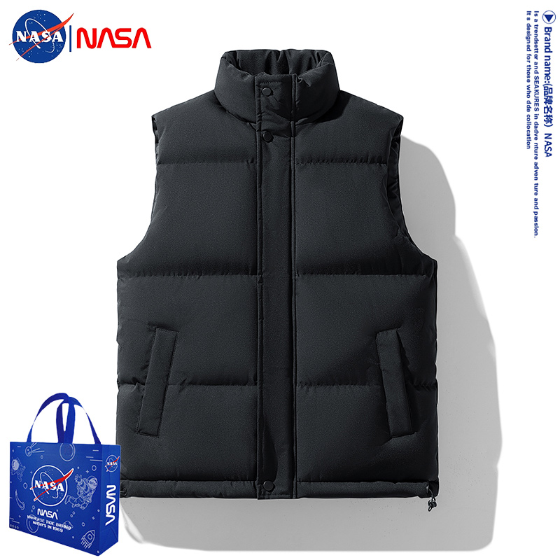 nasa男士棉马甲男女款2025新款背心秋冬季保暖加厚坎肩马夹外套男